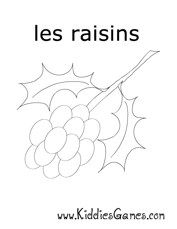 raisins coloring pages - photo #19